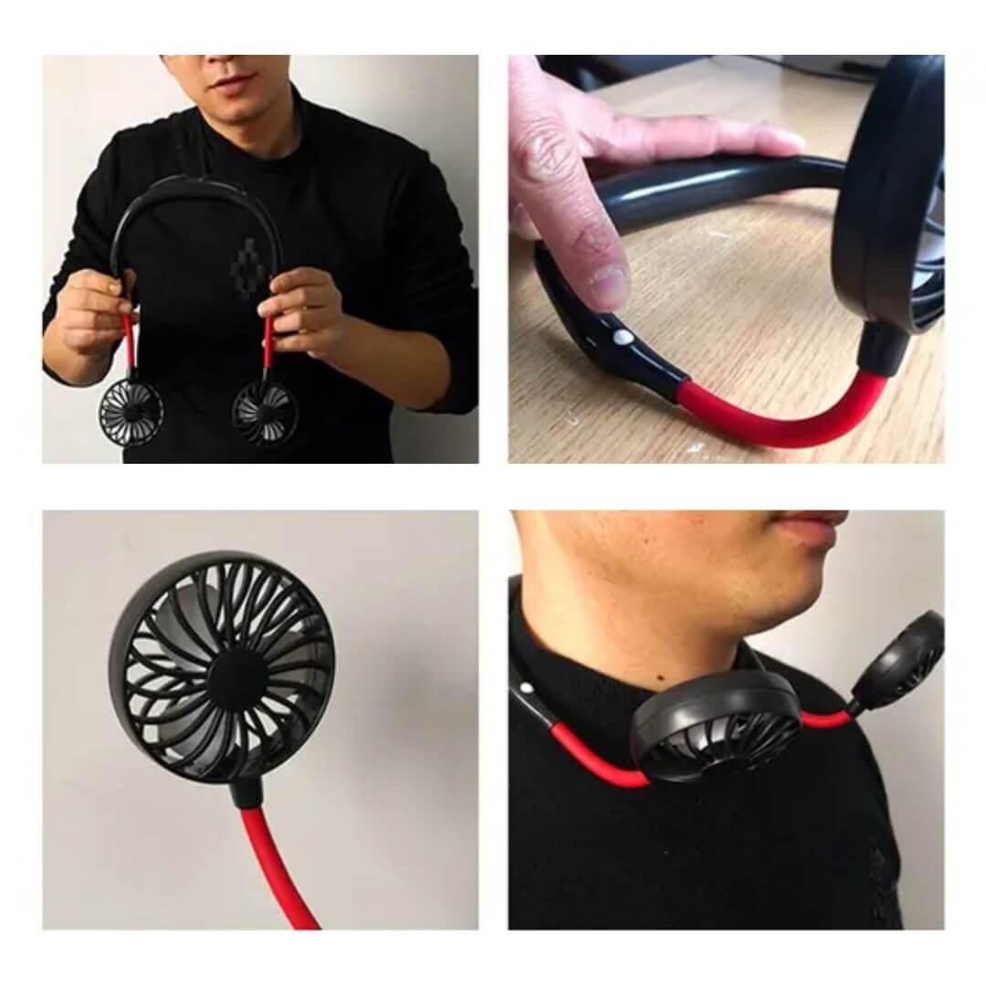 😲VENTILADOR PORTÁTIL PARA CUELLO😍