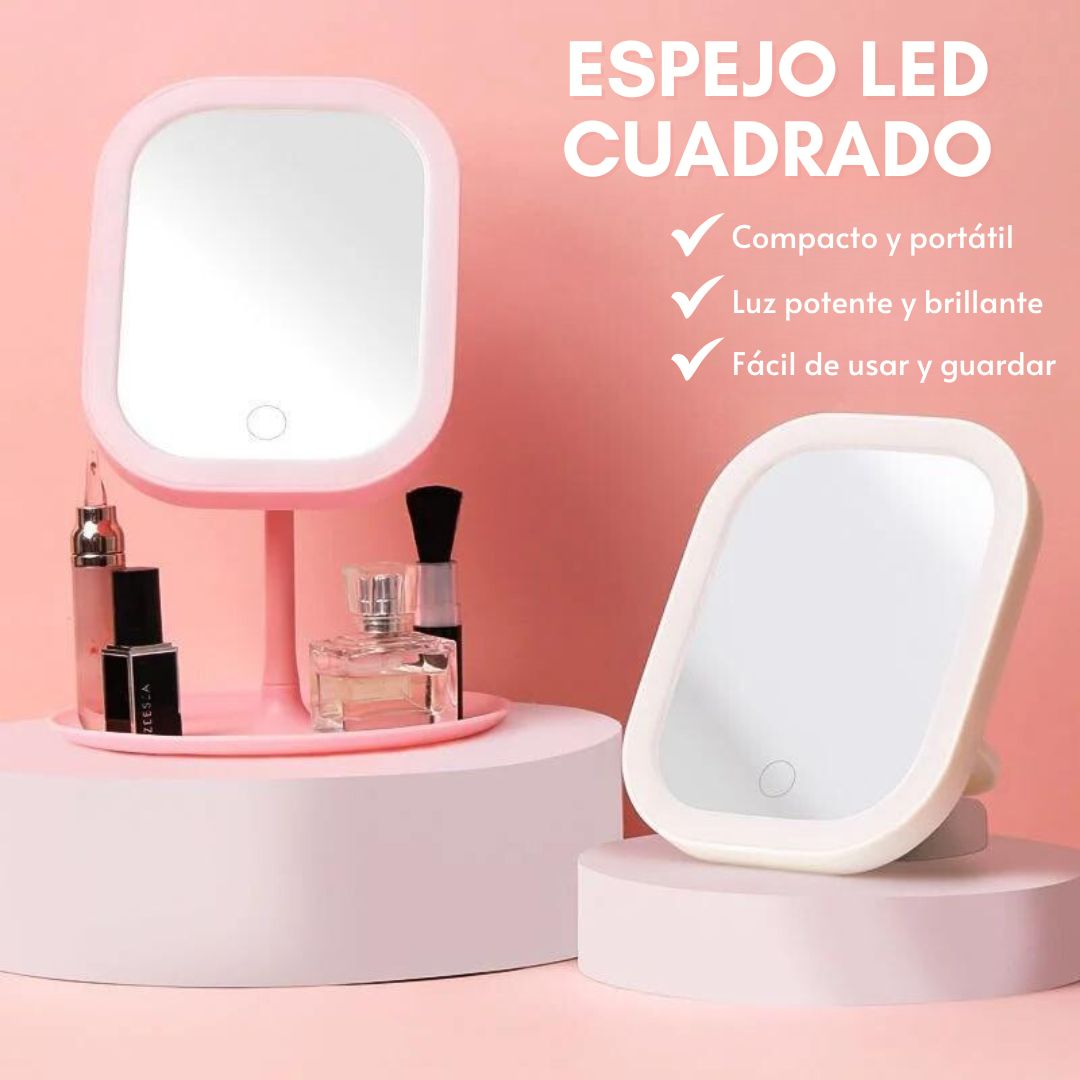 😲ESPEJO LED CUADRADO😍