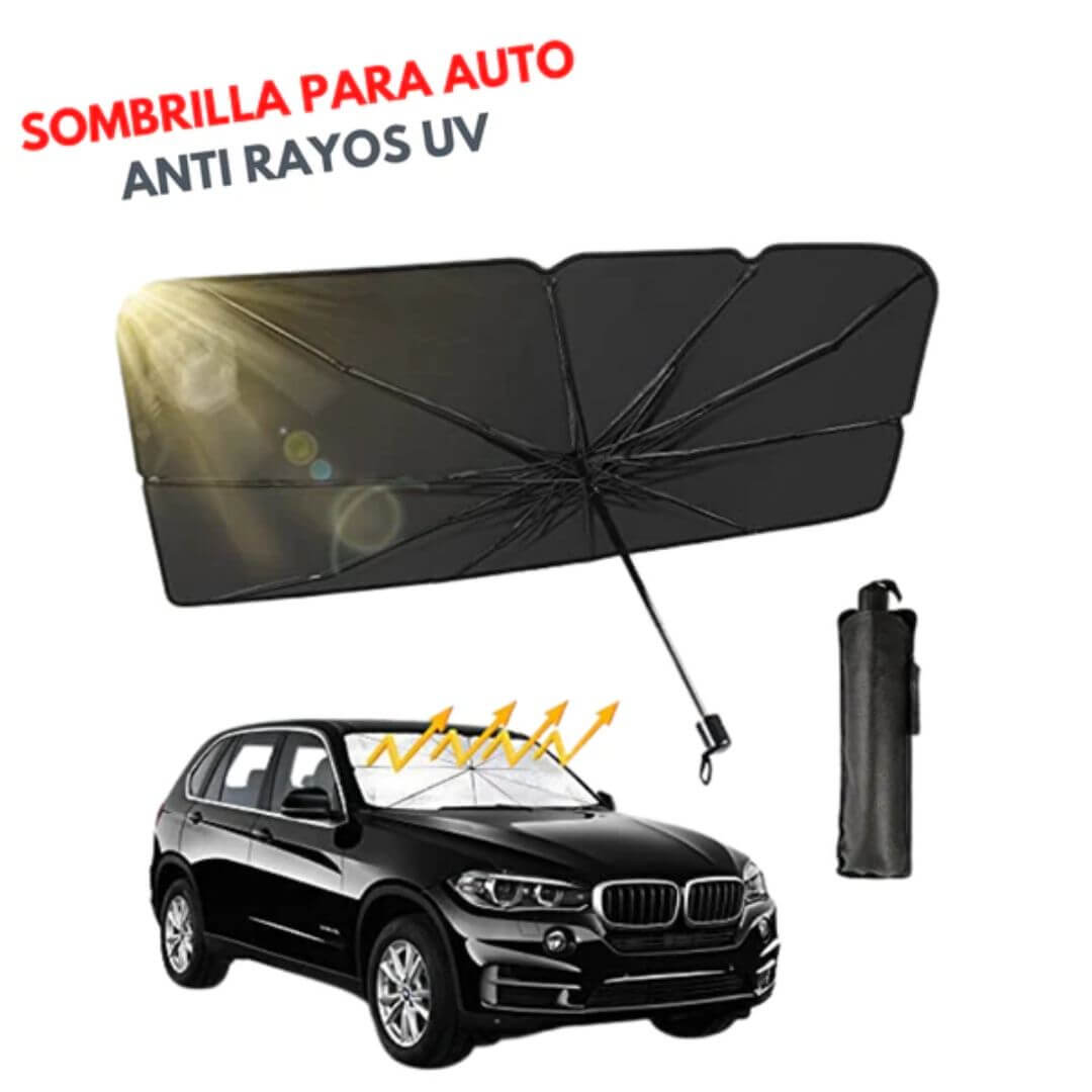 😲PARASOL PLEGABLE PARA COCHE😍