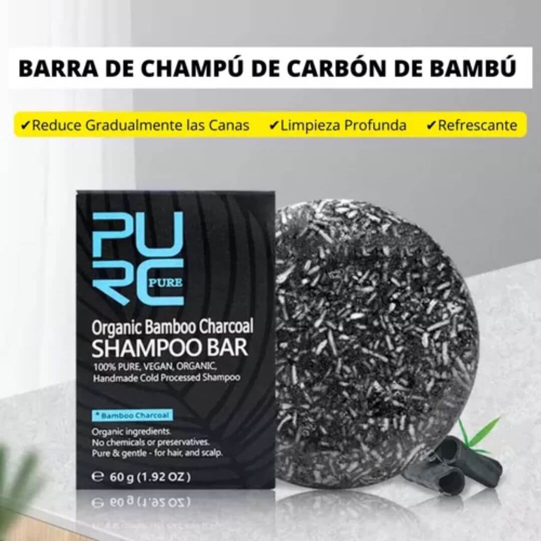 😲SHAMPOO EN BARRA DE CARBÓN ACTIVADO😍