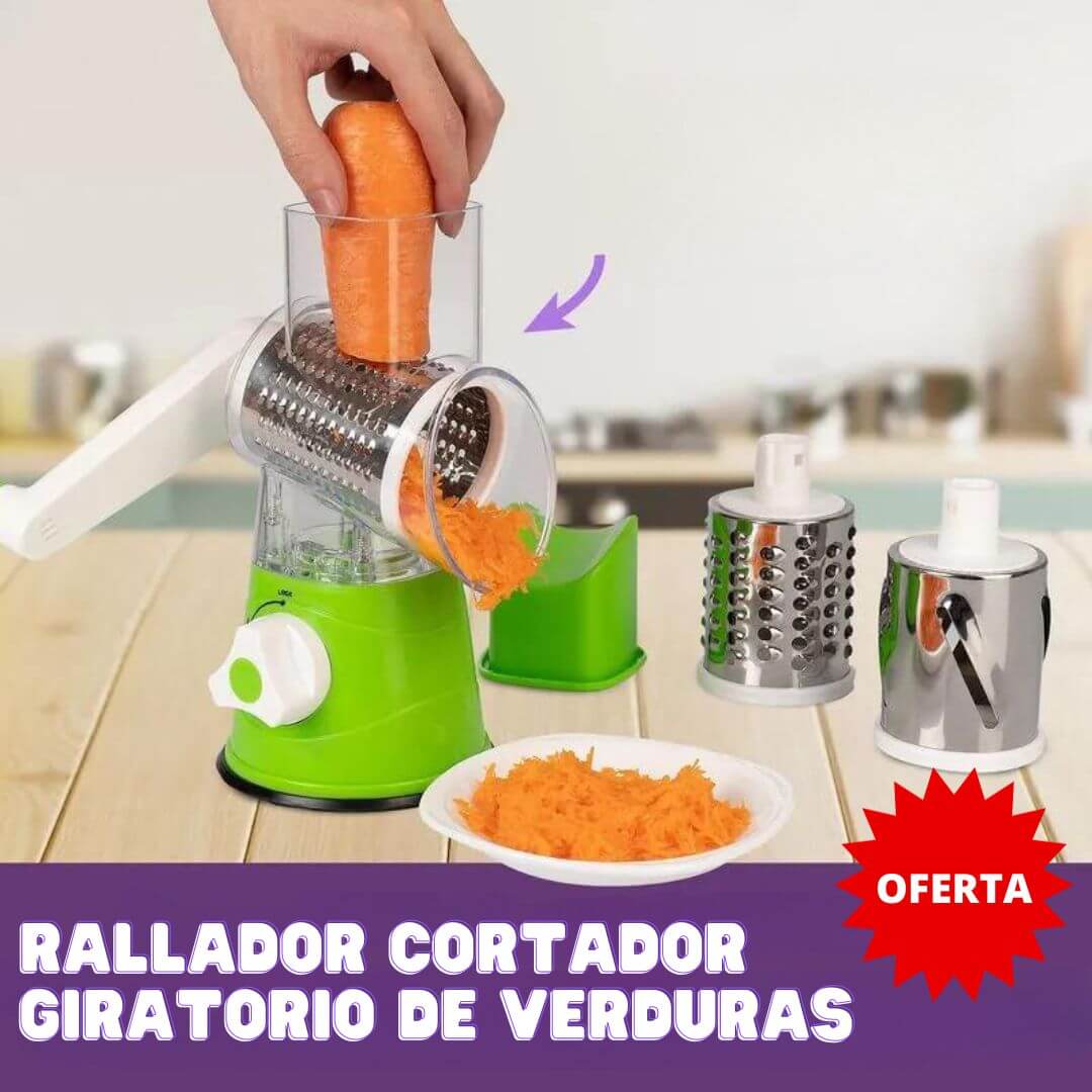 RALLADOR GIRATORIO DE VERDURAS