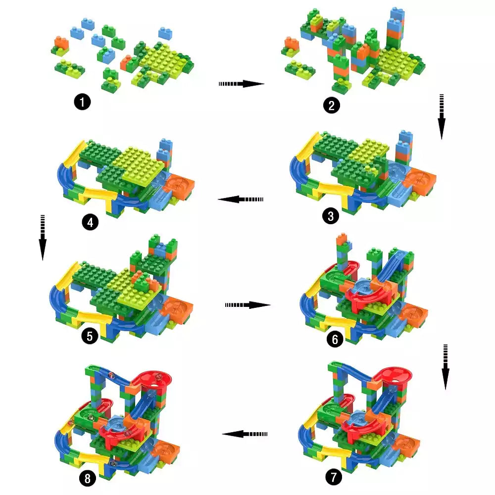 TRACK MAZE / CIRCUITO DE CANICAS (180 pcs)💥