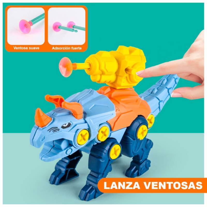 😍DINO ARMABLE LANZA DARDOS🦖